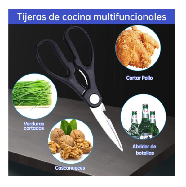 Combo: Set Cuchillos Profesional 6Pzs + Pela papa + Tijeras - Image 4