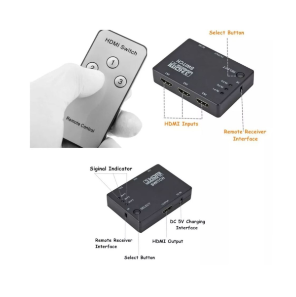 Hdmi Switch Multiplicador Selector 3x1 - Image 4