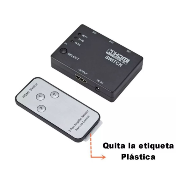 Hdmi Switch Multiplicador Selector 3x1 - Image 3